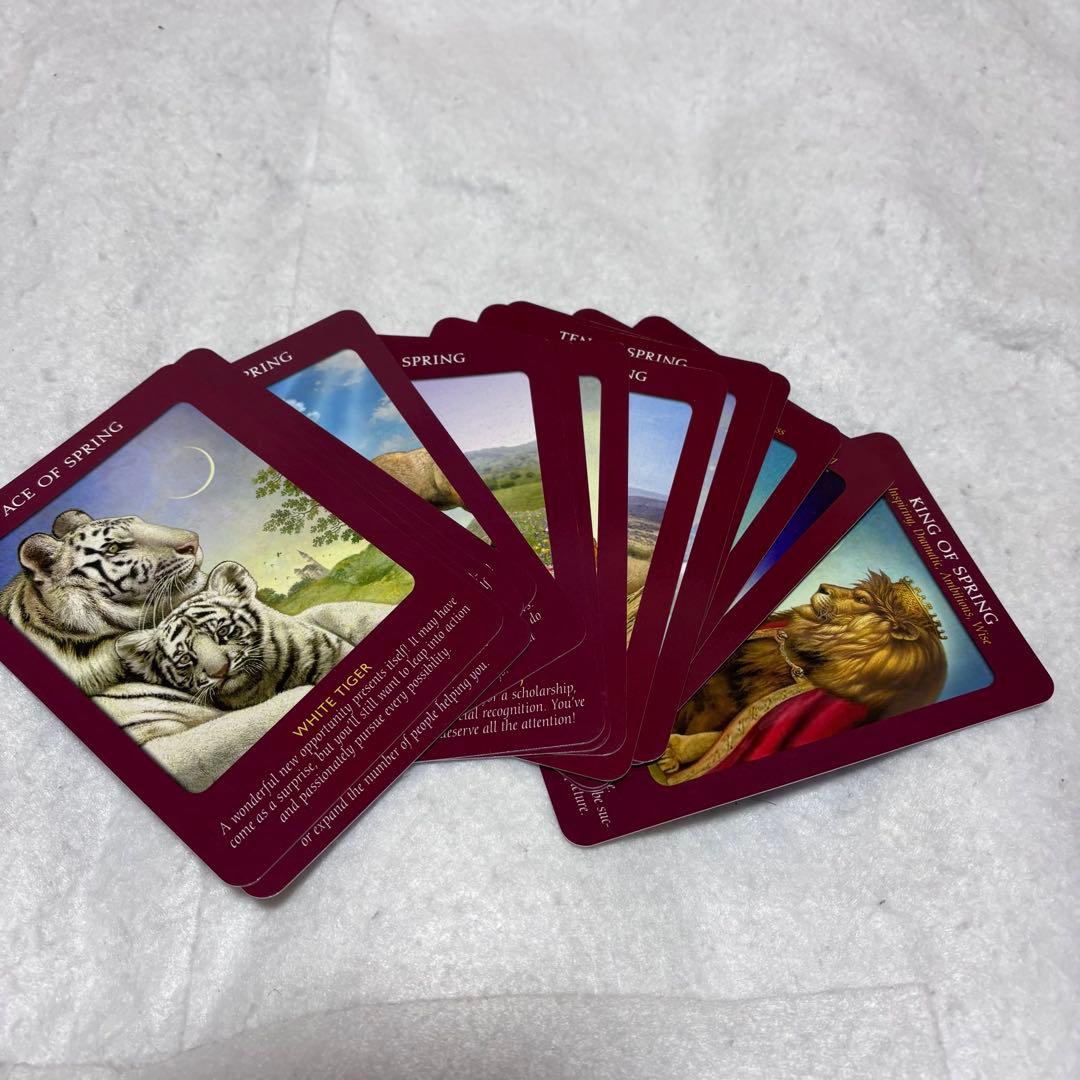 【美品】アニマルタロットカード 日本語版説明書付　ドリーン バーチュー 帯付き