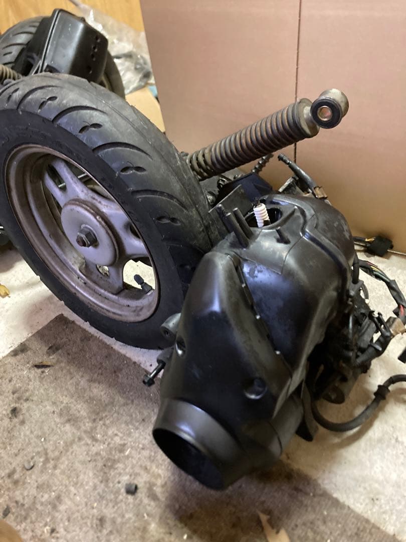 af27スーパーDIO純正太軸エンジンキャブリアホイールサス付