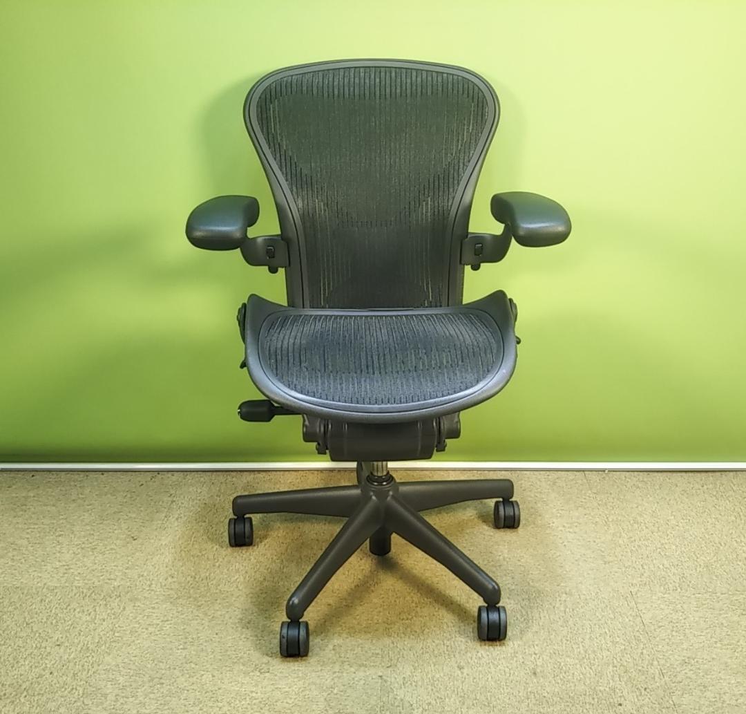 bj　アーロンチェア　Aサイズ　フル装備　レバー式可動肘　前傾機能有り　中古品