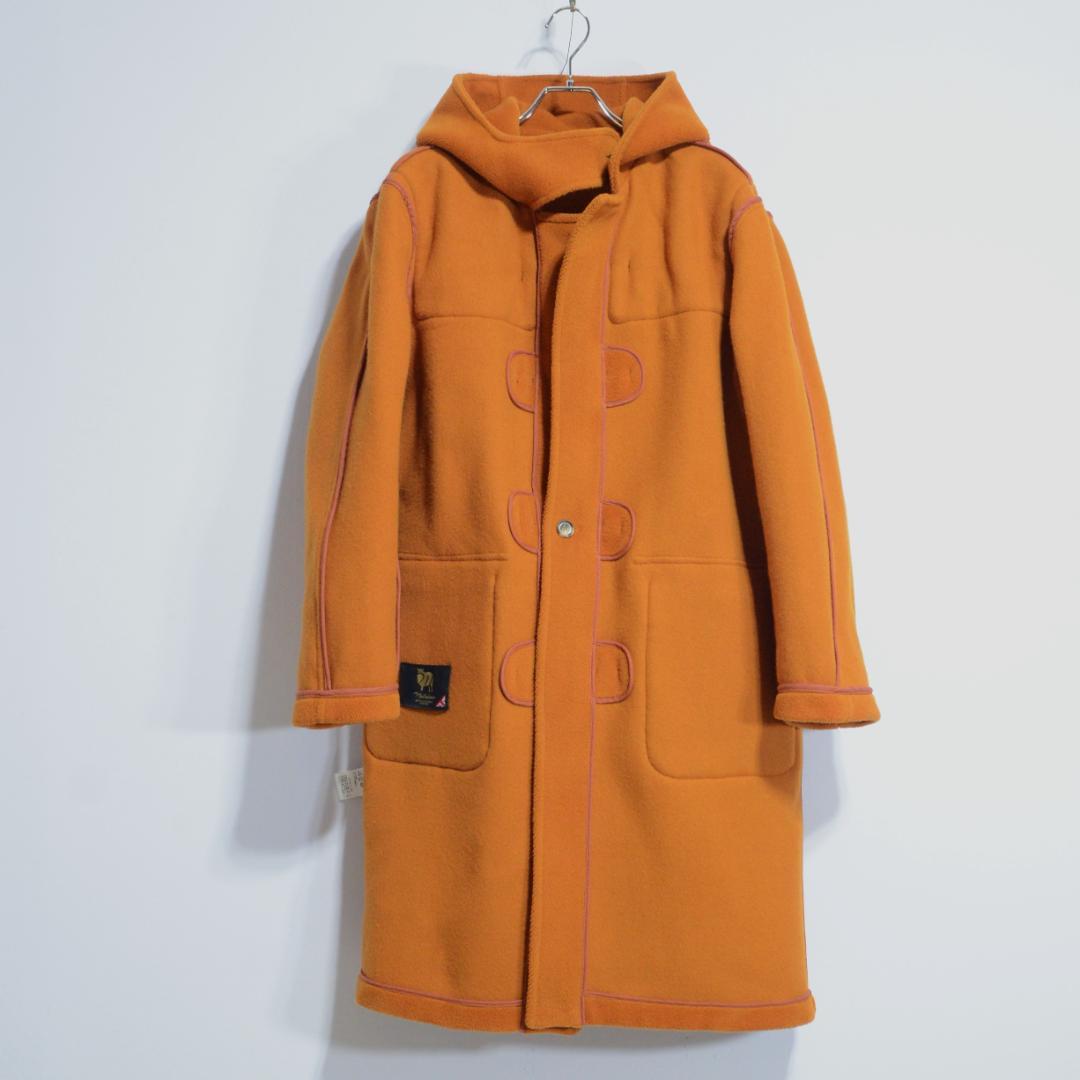 超極上品 マラリウス カットパイル モンゴメリー ダッフルコート オレンジ 36