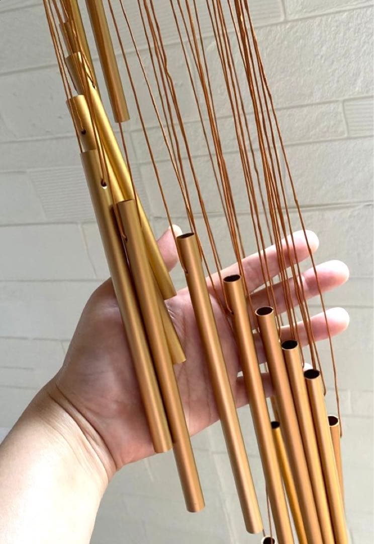 大型ヒンメリ✳︎キャラメルブラウン✳︎ビッグスターボール・ウィンドチャイム