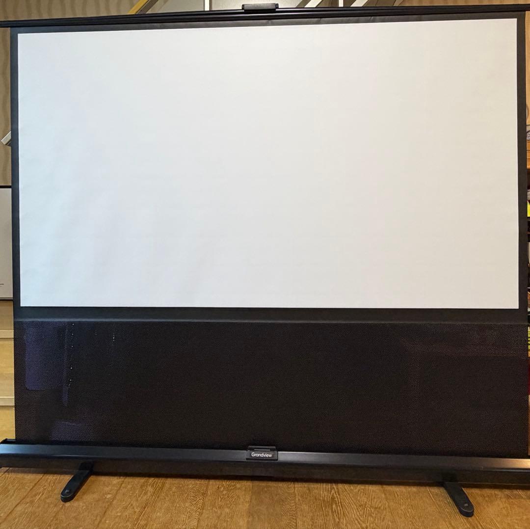 プロジェクタースクリーン GUP-80HDW 床置き 自立 モバイルスクリーン