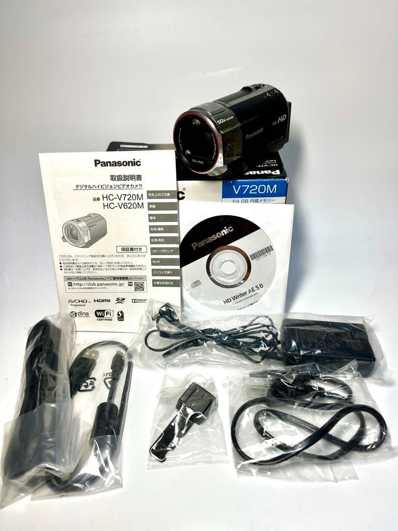 パナソニック デジタルハイビジョンビデオカメラ ブラックHC-V720M