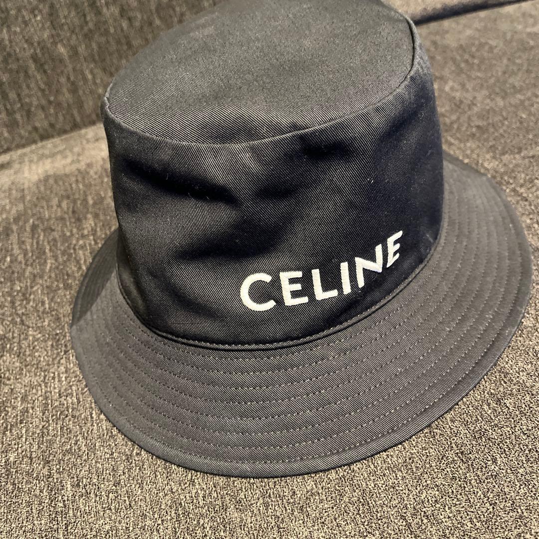 CELINE ブラック バケットハット M