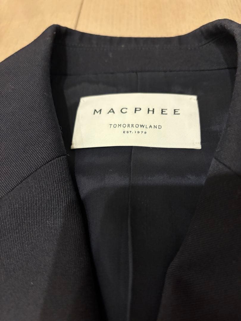 トゥモローランド MACPHEE ウールギャバジン ダブルブレストジレ