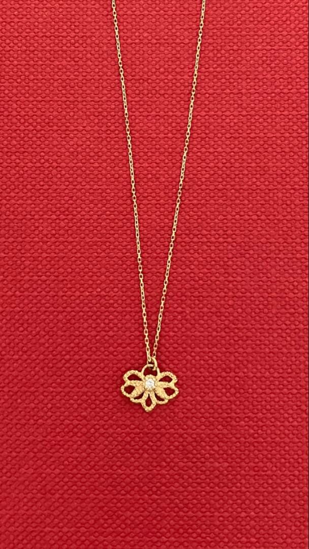 お*ん様 碌山　K10 ネックレス　刻印あり