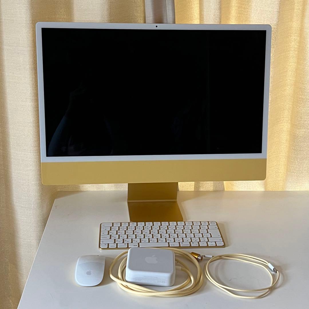 【最安値】Apple/iMac24インチイエローRetinaディスプレイモデル