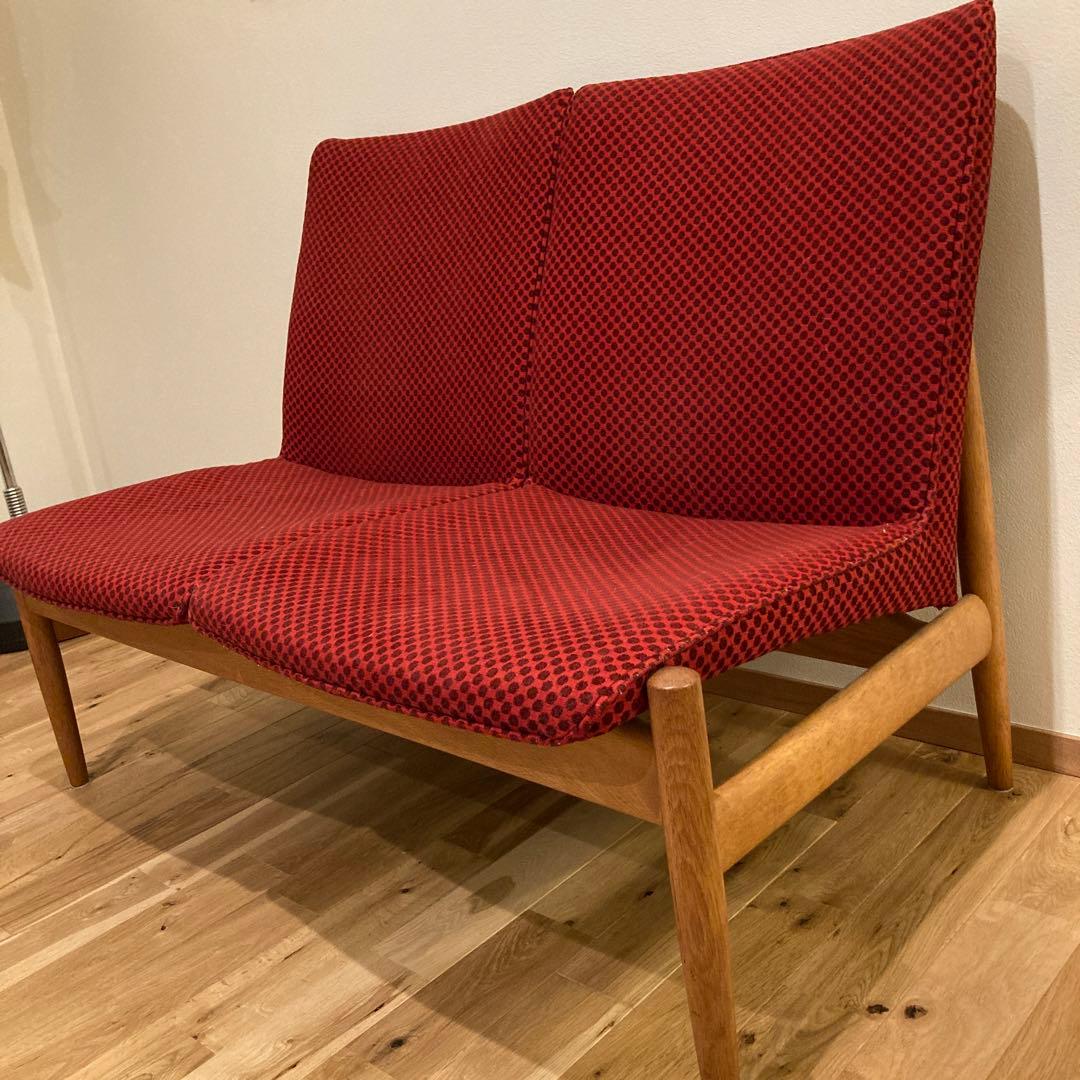 日進木工 nissin オーク材 ベンチソファ 2シーター 飛騨家具 北欧