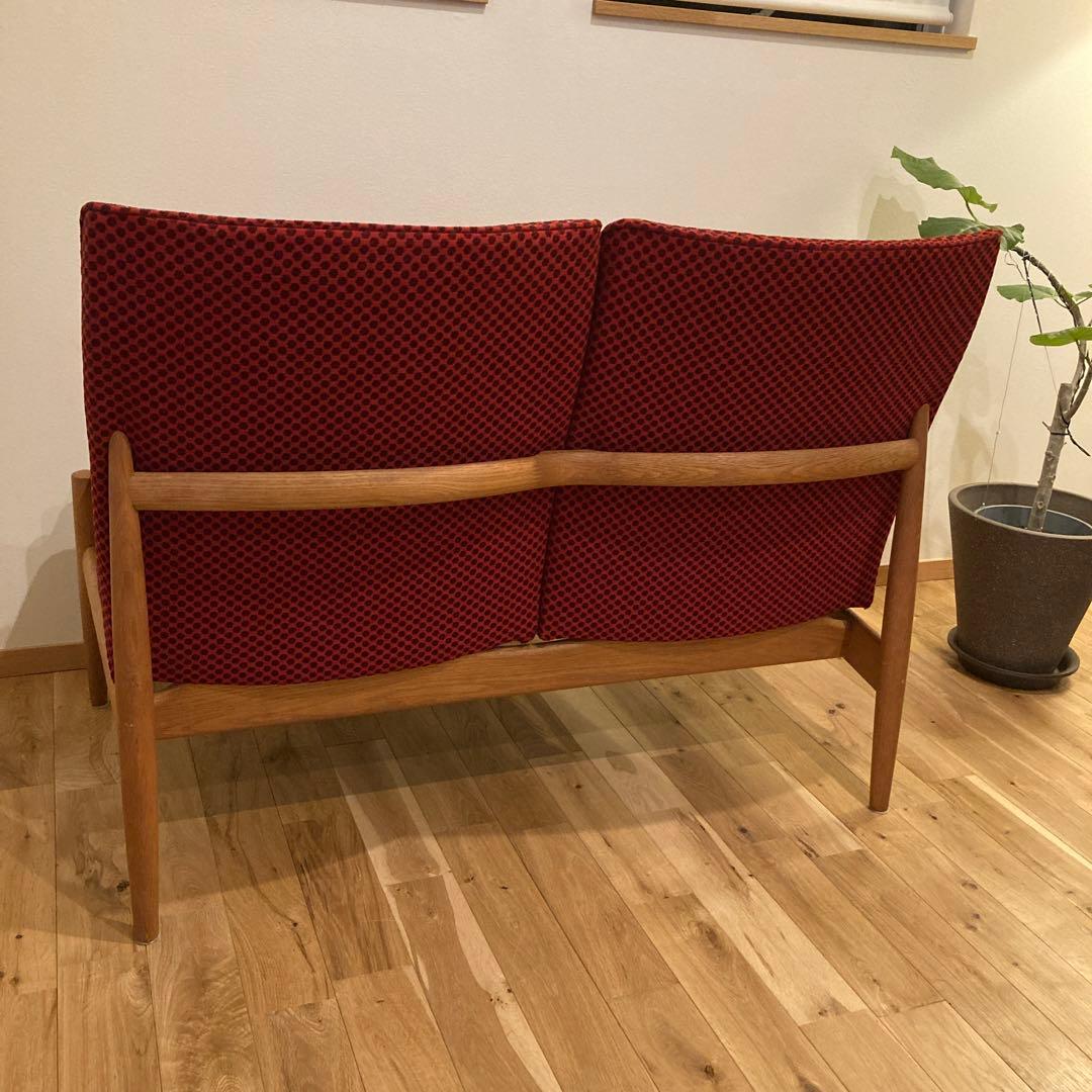 日進木工 nissin オーク材 ベンチソファ 2シーター 飛騨家具 北欧