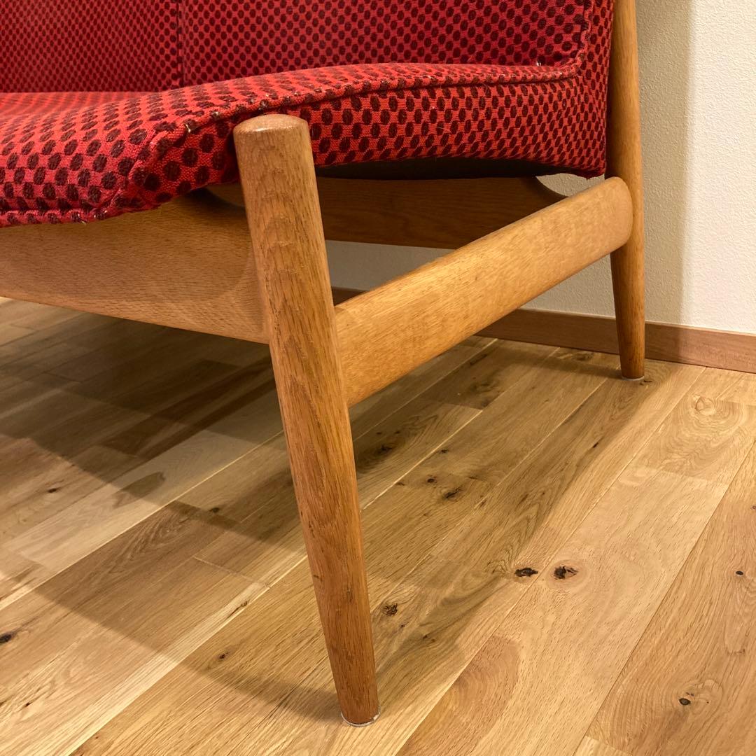 日進木工 nissin オーク材 ベンチソファ 2シーター 飛騨家具 北欧