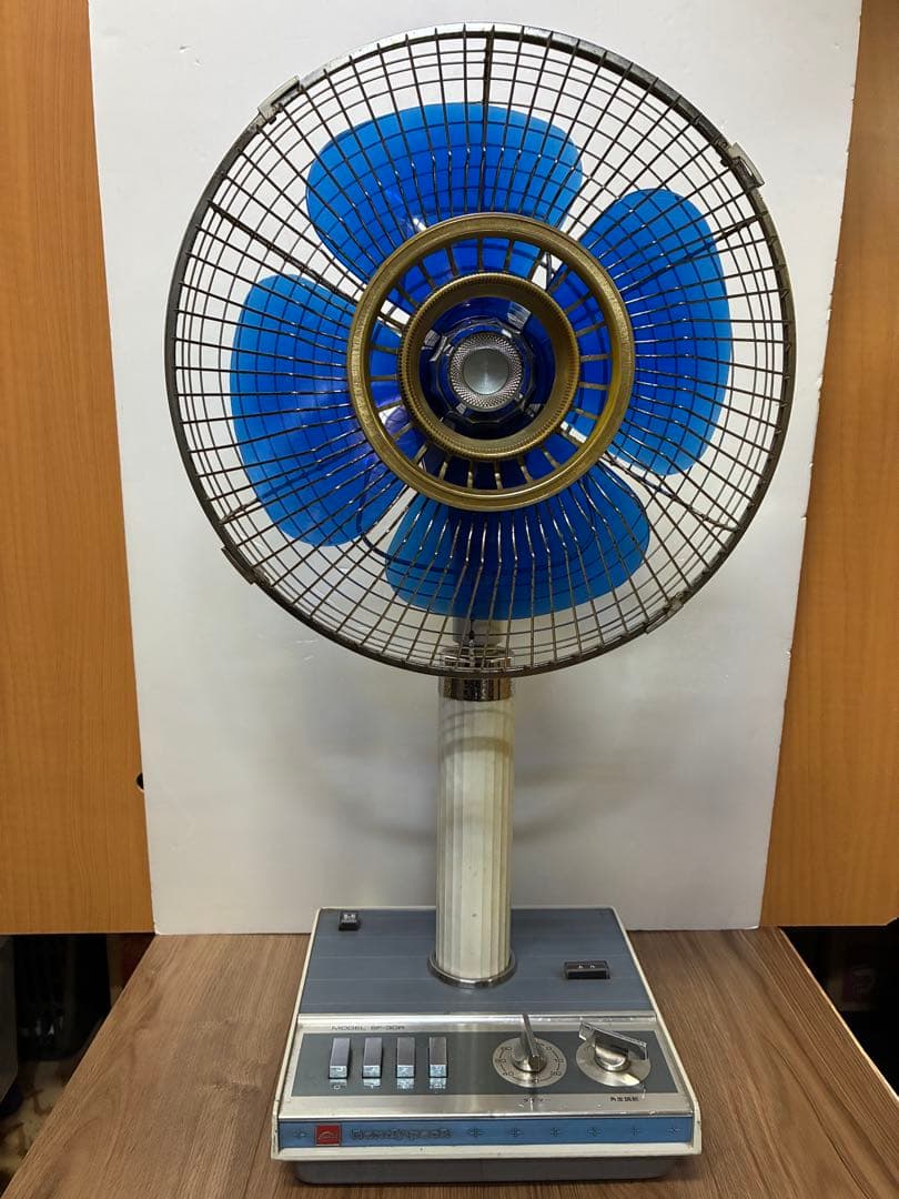 東芝TOSHIBA 扇風機ハンディパックSF-30R 4枚羽根30cm昭和レトロ