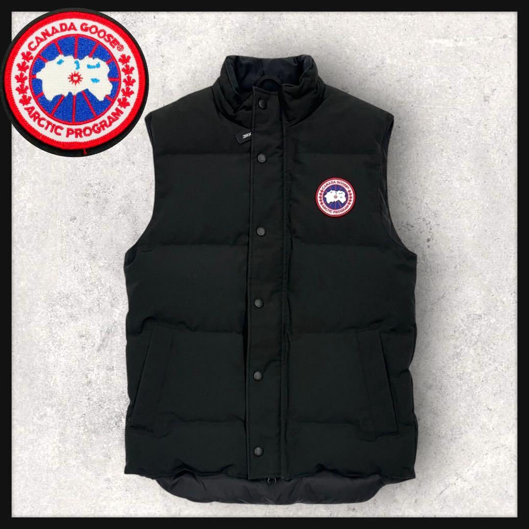 11908【美品・ホログラム付き】カナダグース　ダウンベスト　GARSON 黒