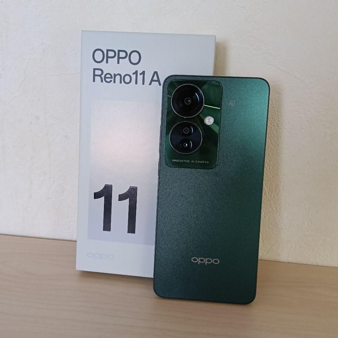 【中古品】スマホ SIMフリーOPPO Reno11A (ケース・フィルム付き)