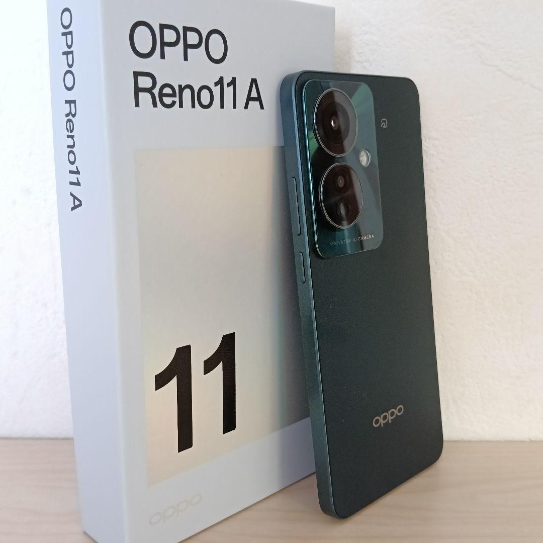 【中古品】スマホ SIMフリーOPPO Reno11A (ケース・フィルム付き)