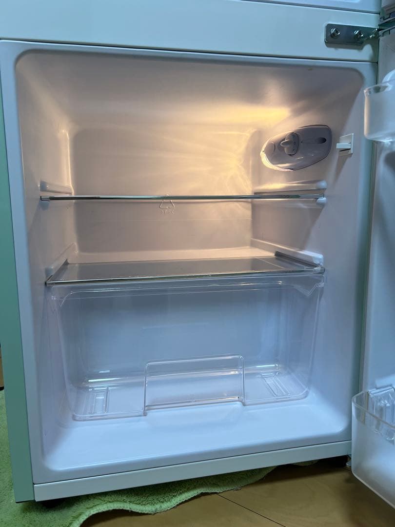 ノンフロン冷凍冷蔵庫 81L PRR-082D ライトグリーン一人暮らし用2ドア