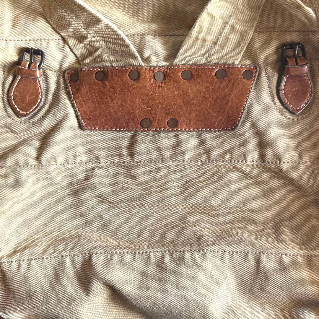 希少　ダブルアールエル　キャンバス地バックパック　ミリタリー山岳部隊サンプリング