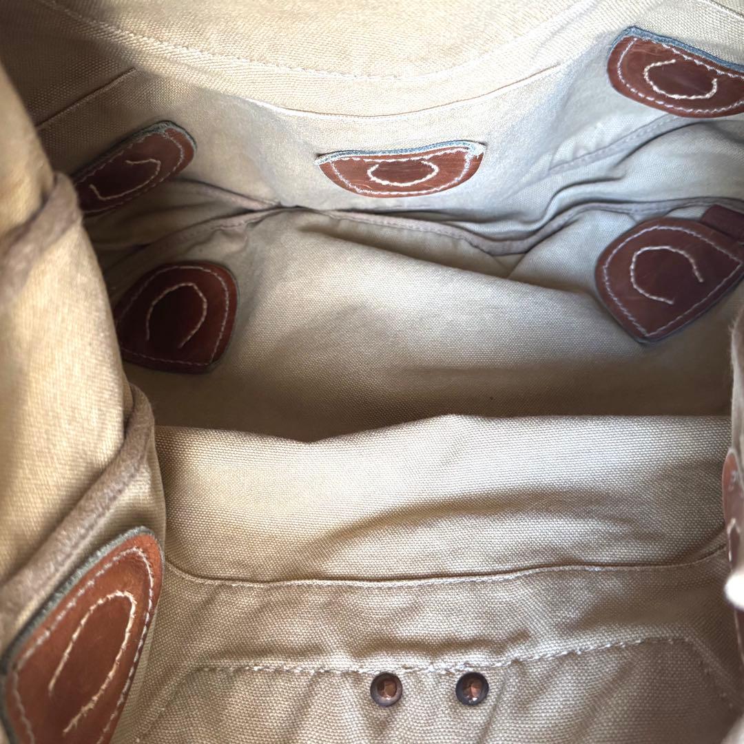 希少　ダブルアールエル　キャンバス地バックパック　ミリタリー山岳部隊サンプリング