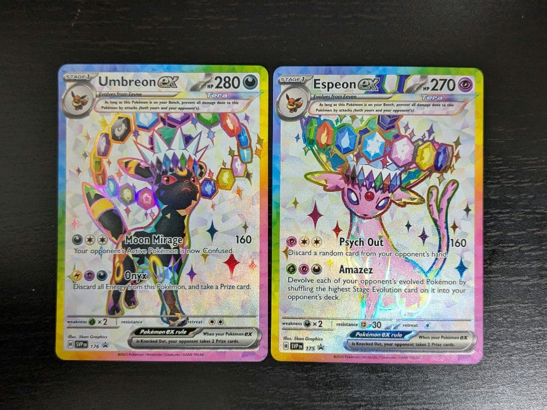 エーフィex ブラッキーex プロモ 英語版 海外限定絵柄