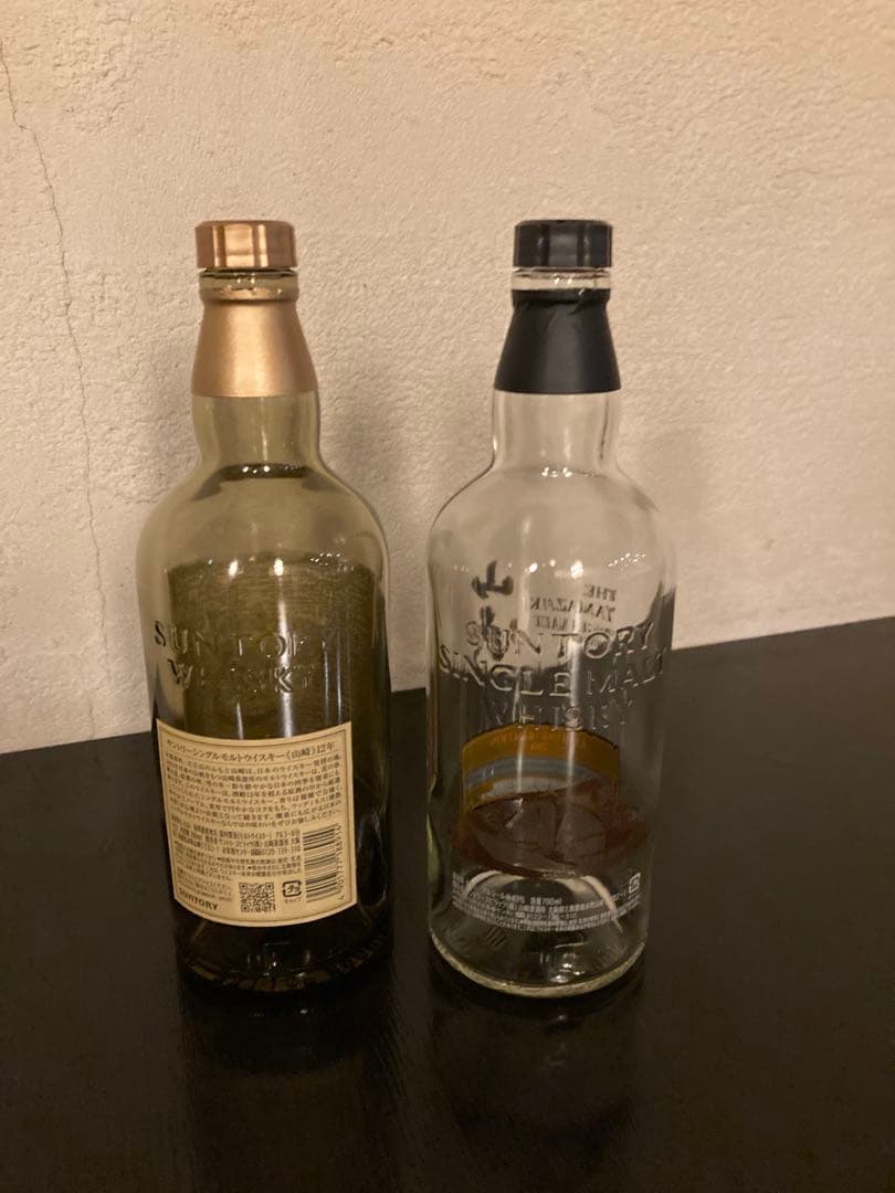 山崎18年 空き瓶 箱あり 　12年 空き瓶 リミテッドエディション空き瓶