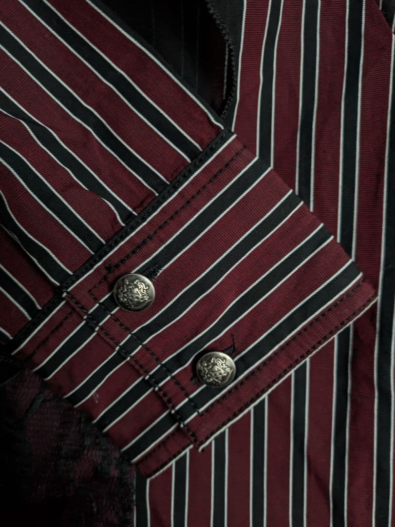 ALGONQUINS ストライプ フリルブラウス