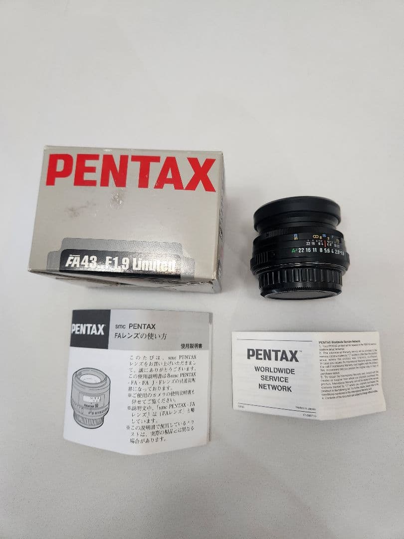 smc FA LIMITED 43mm f1.9　made in JAPAN