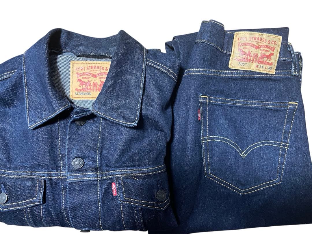 Levi'sセットアップ3rd デニムジャケット505ワンウォッシュw31l32