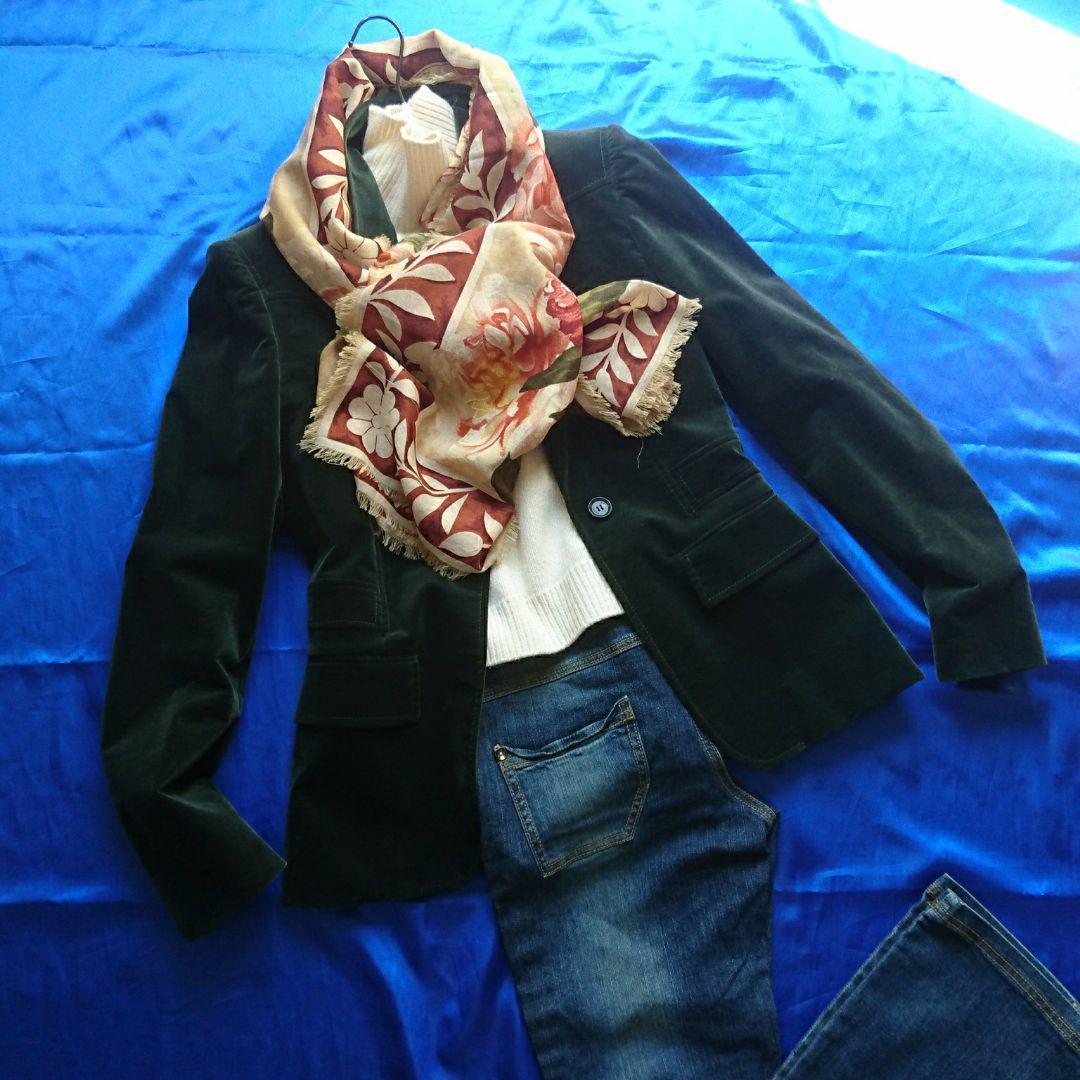 大人クール♪正規品グッチGUCCI　テーラードジャケット　グリーン系　４４サイズ