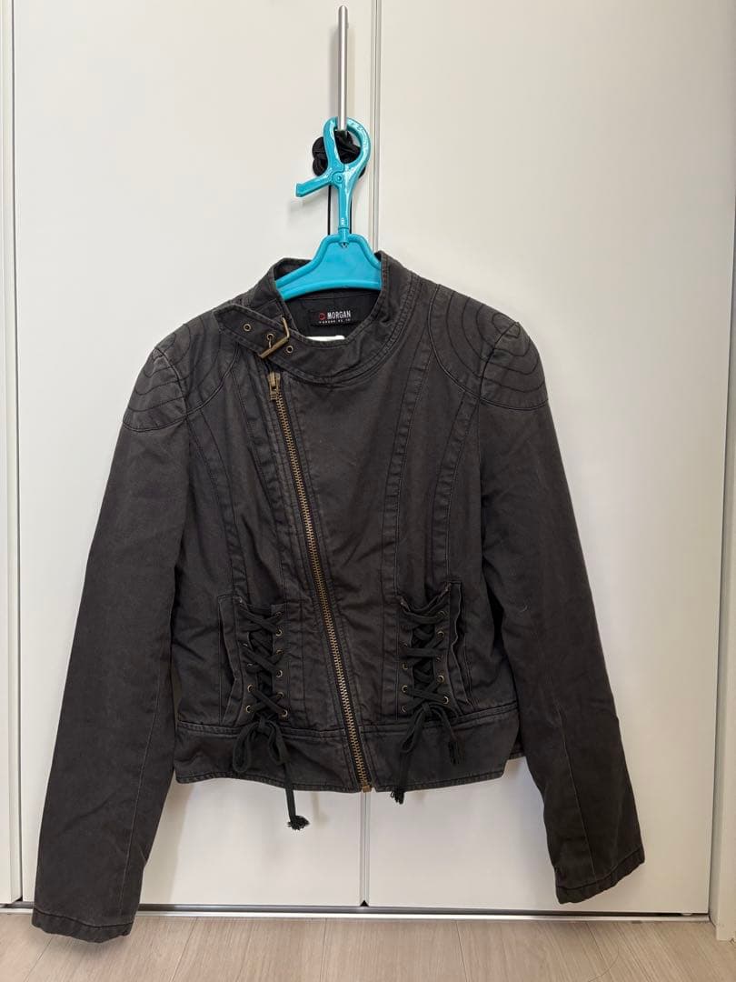 ブラックデニム スジャケット y2k 00s