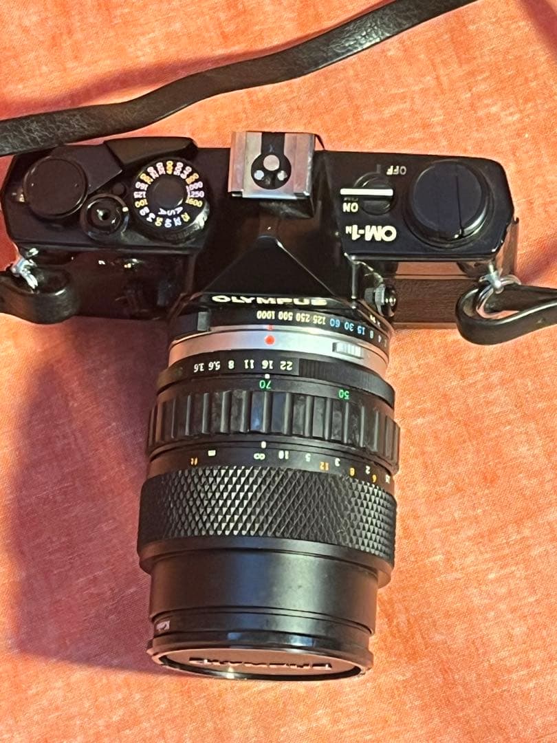 OLYMPUS OM-1 一眼レフカメラ 35-70mmレンズ付き　ジャンク　黒