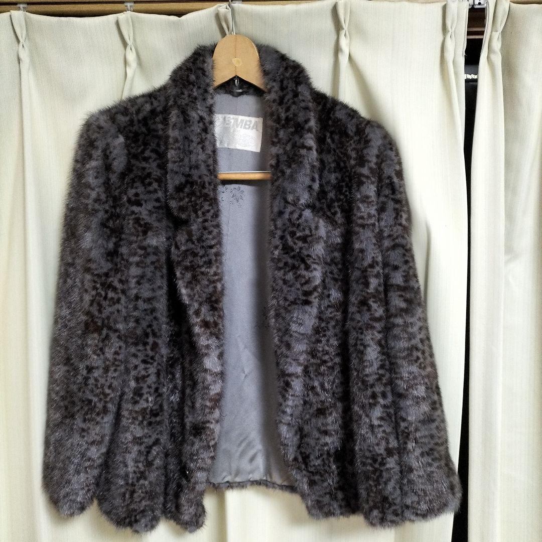EMBA グレー ファー ジャケット