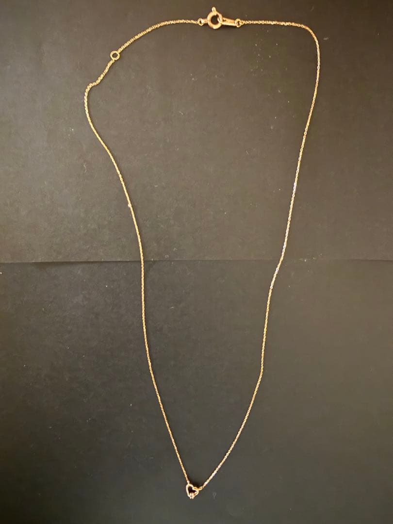 Samantha tiara Ｋ10 ハート型ネックレス　ピンクゴールド