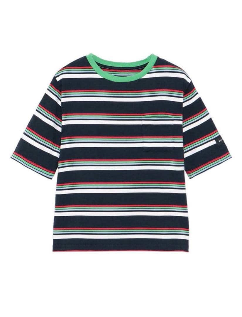 トップス MADISONBLUE STRIPES POCKET TEE