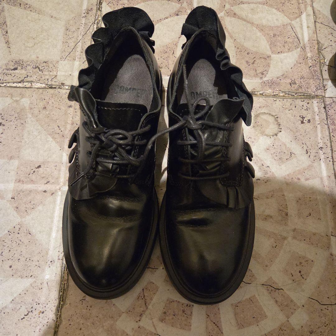 CAMPER　レザーシューズ　フリルシューズ