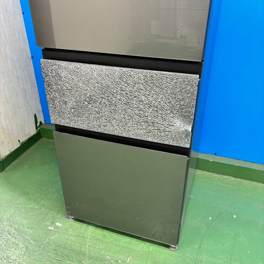 540 冷蔵庫　大型　左開き　300L〜400L ガラストップ　完全動作品