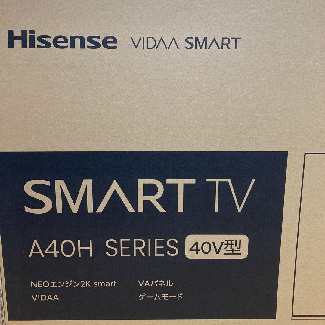 ハイセンス 40V型 フルハイビジョン 液晶 テレビ 40A40H 2022年
