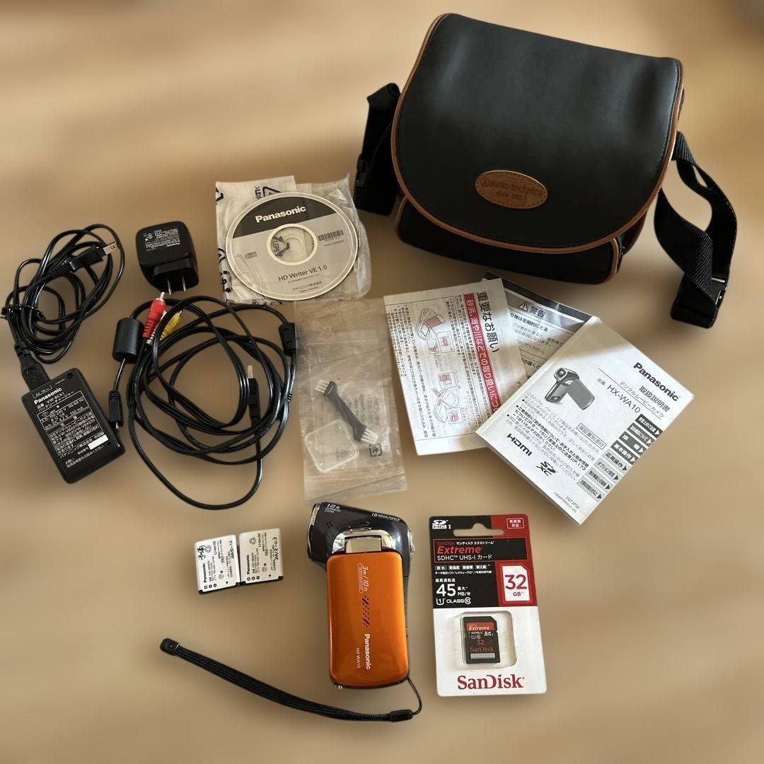 Panasonic HX-WA10 防水デジタルムービーカメラ　32GBメモリ付