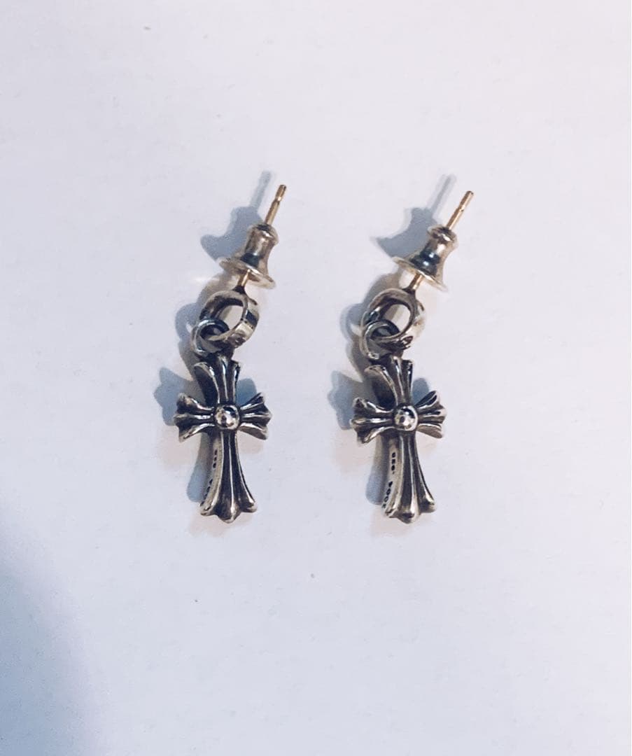 【2点セット】　クロムハーツ CHクロスベビーファットドロップイヤリング