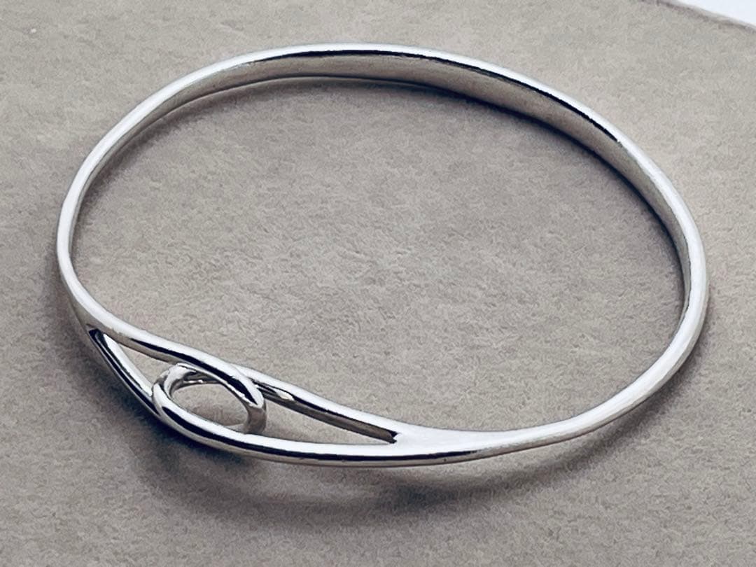 c296 ティファニー　ダブルループ　バングル　シルバー　925