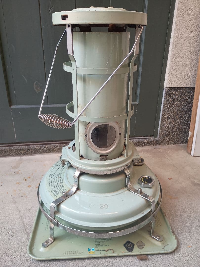 Aladdin ストーブ ブルーフレーム　ミントグリーン　アンティーク