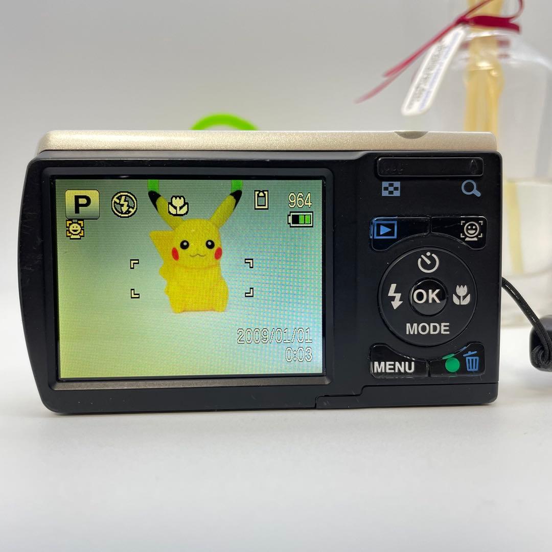 スマホ転送OK✨PENTAX Optio E80✨動作確認済 単三電池 可愛い♪