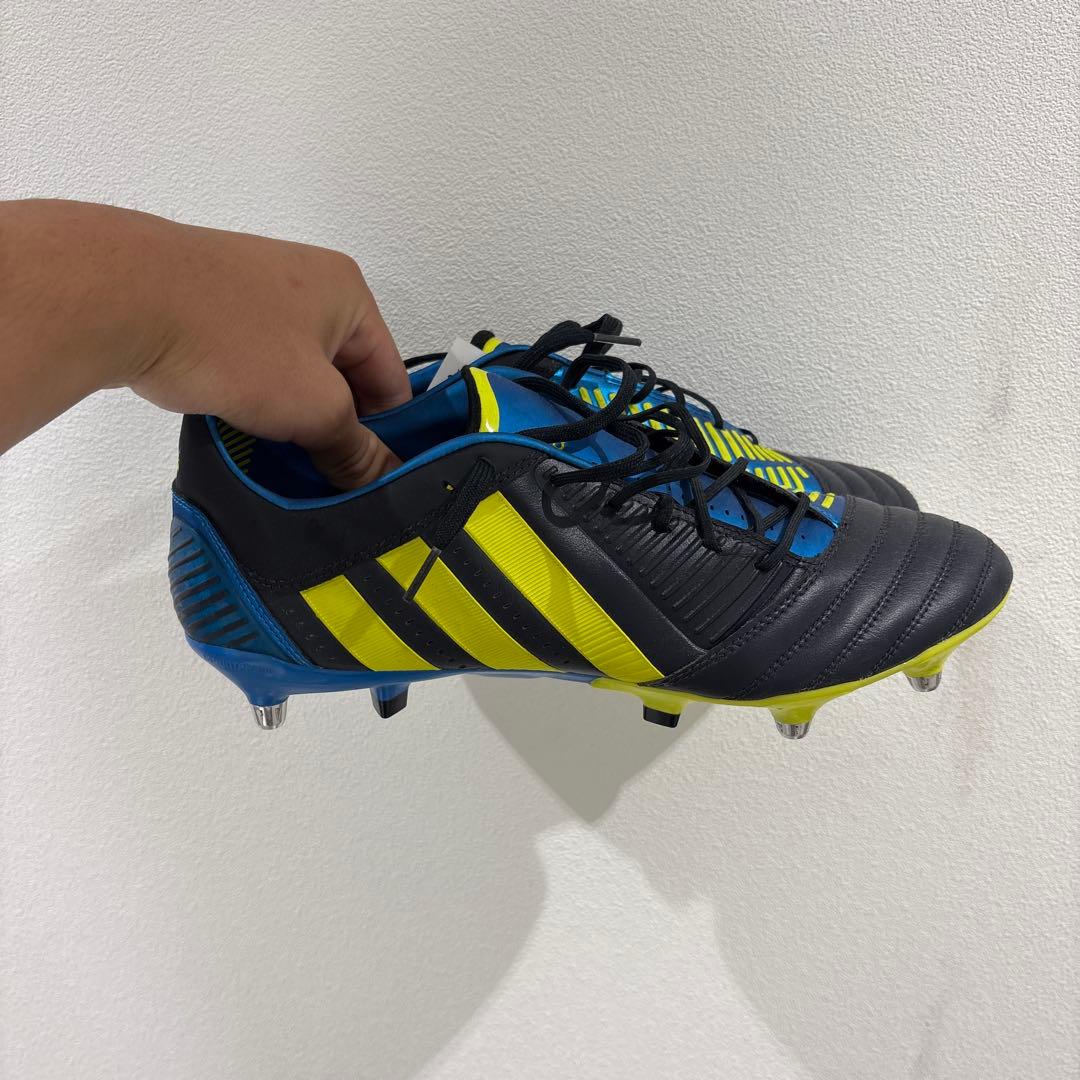 adidas ラグビーシューズ ブラック/イエロー/ブルー新品
