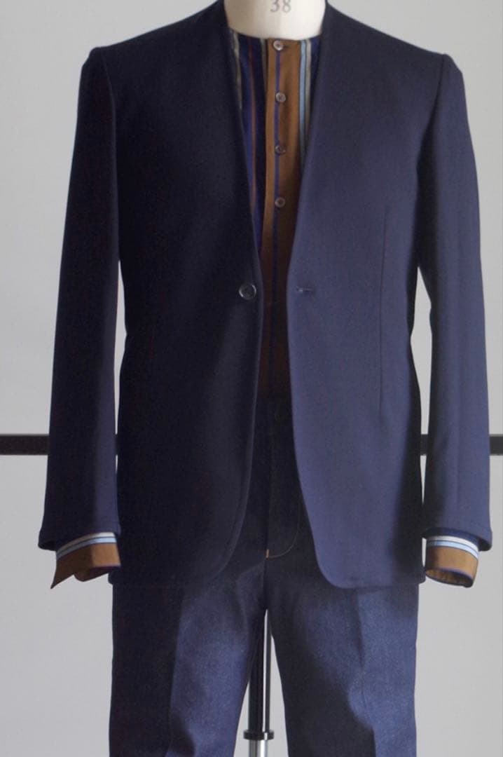 レインメーカー京都　ノーカラー日本製ジャケット4