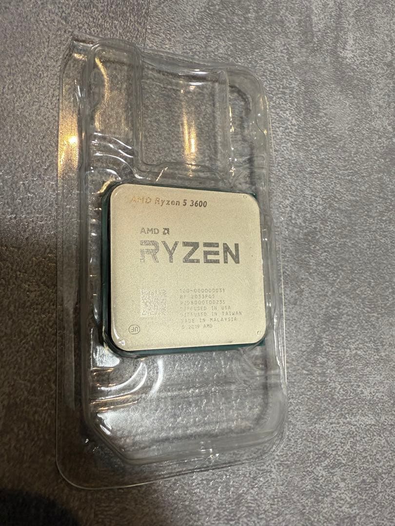 AMD Ryzen 5 3600+クーラーセット(動作品・箱なし)