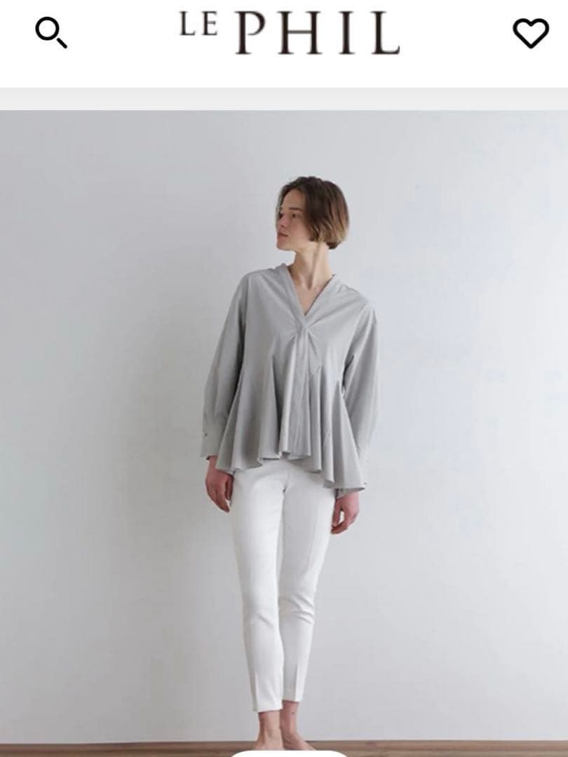 未使用 LE PHIL ルフィル 2WAYツイルパンツ ストレッチ 白 Lサイズ