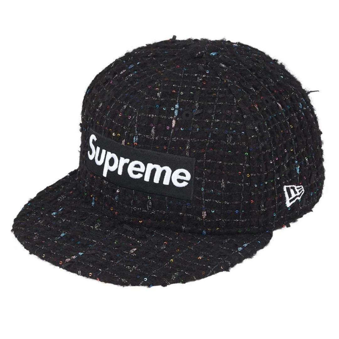 Supreme Boucle Box Logo New Era 黒 59.6cm