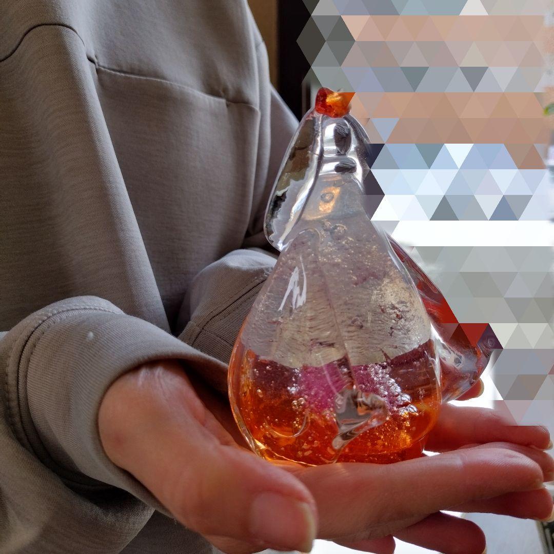 メル様売約済　新品　淡雪びな　硝子　おひなさま　置物