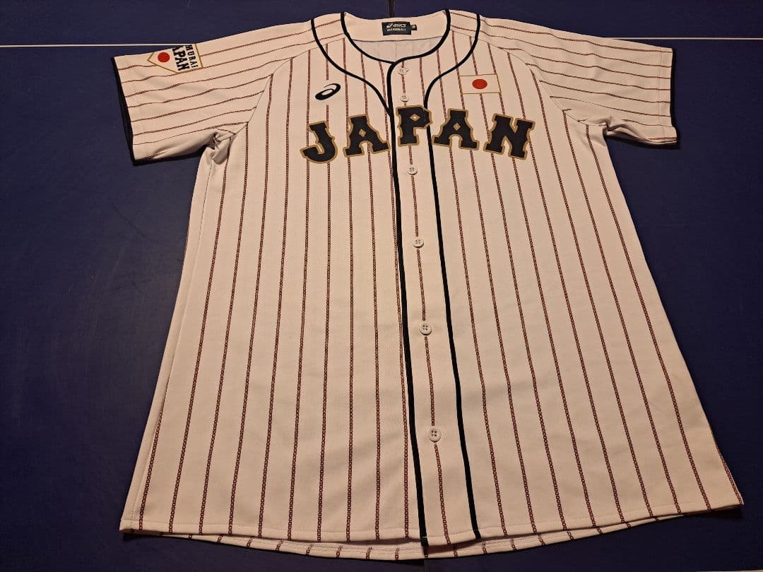 侍ジャパン 日本代表 ユニフォーム 柳田　背番号22 sizeM　ASICS製