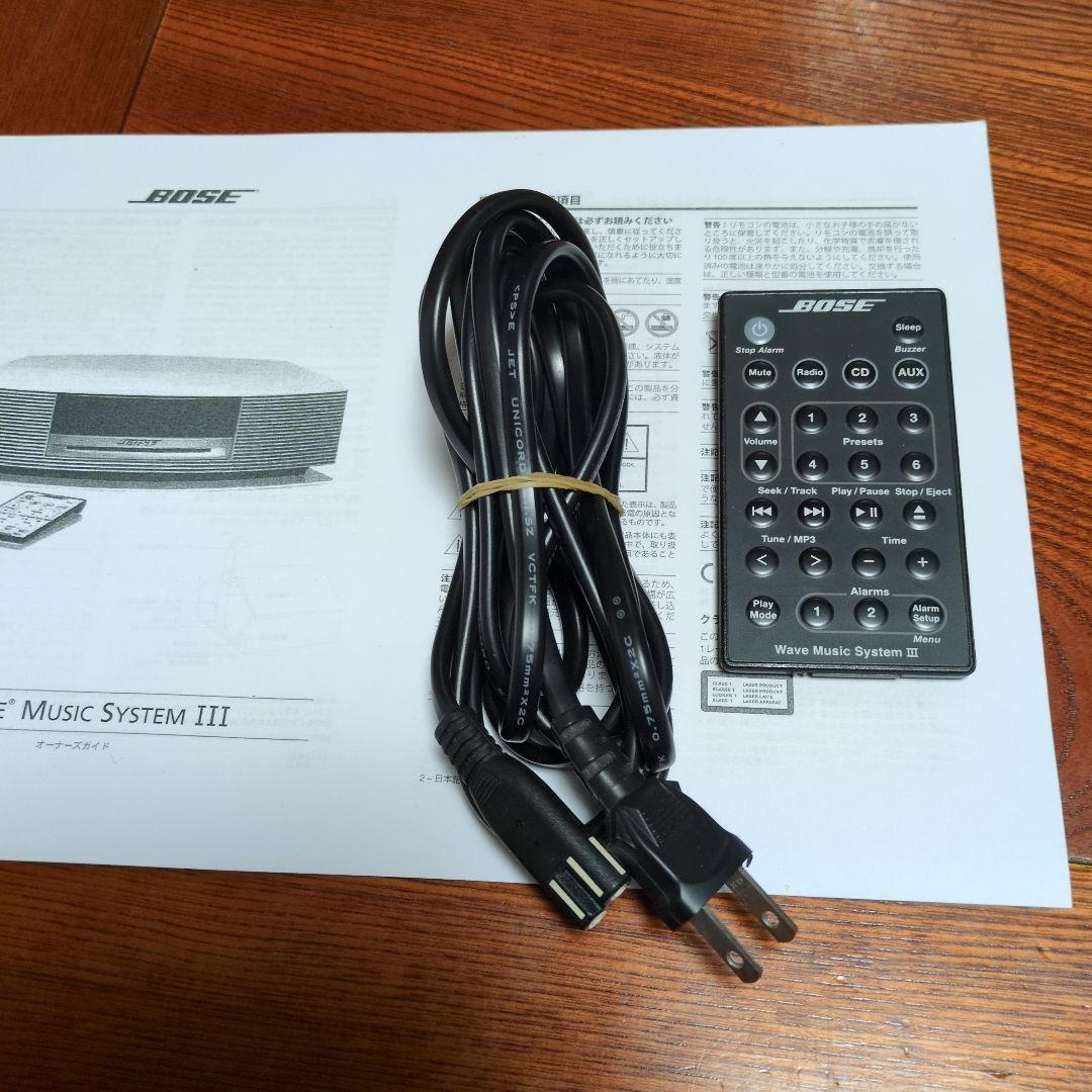 BOSE Wave Music System Ⅲ完動品ワイドFM純正各種取説台座