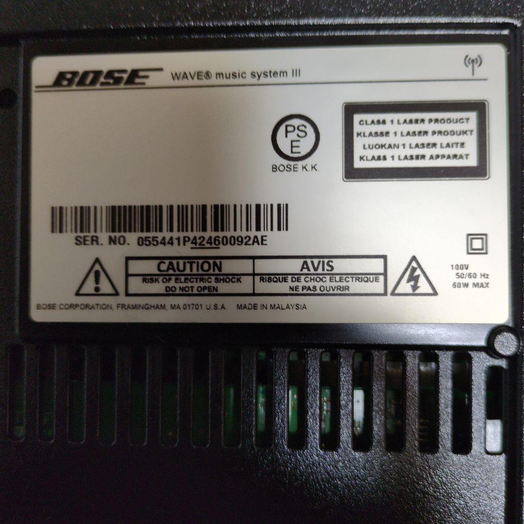 BOSE Wave Music System Ⅲ完動品ワイドFM純正各種取説台座