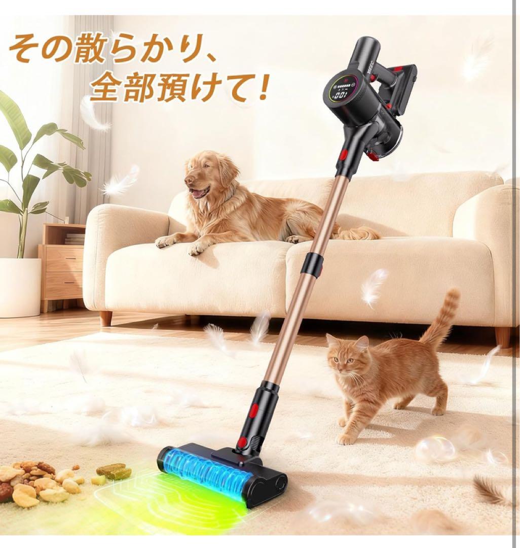 【新品】コードレス掃除機 軽量 サイクロン式 スティッククリーナー バッテリー